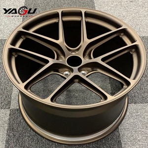 Jantes forgées personnalisées marron mat 5x112 5x120 5x114.3 pour voitures particulières <span class=keywords><strong>Toyota</strong></span> <span class=keywords><strong>Supra</strong></span> Nissan Z Corvette C8 Mustang GT Lexus - Product Image 4