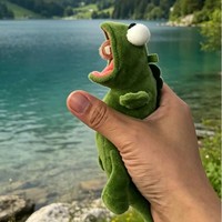 Projet de transformation du castor lézard memes Tom collant sa langue accessoire en peluche mignon roman unisexe peluche anti-stress