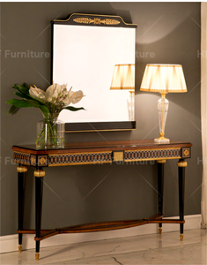 Console in legno di lusso con console a <span class=keywords><strong>specchio</strong></span> da tavolo in legno con <span class=keywords><strong>ingresso</strong></span> tavolo da soggiorno mobili - Product Image 2