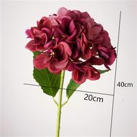 Hortensias artificiels ultra-réalistes, doux au toucher et hydratants, pour la décoration florale du salon, de la salle à manger, de l'hôtel, du mariage et de la maison