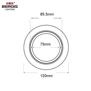 De 120mm de diámetro adecuado para cortar-75-115mm Venta caliente <span class=keywords><strong>led</strong></span> foco de anillo de montaje <span class=keywords><strong>downlight</strong></span> - Product Image 5