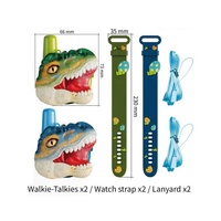 Jouet talkie-walkie dinosaure de dessin animé, communication longue portée, interphone de poignet, transmission sans fil pour enfants, montre talkie-walkie, jouet