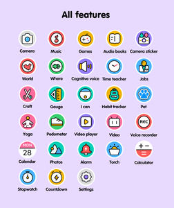 Reloj Inteligente Educativo con Pantalla Táctil XA36 para Niños y Niñas, Juguete con Cámara para Selfies, 20 Juegos Educativos y Contador de Pasos - Product Image 5