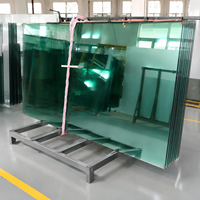 Verre trempé, verre de sécurité renforcé, verre architectural pour porte, fenêtre, paroi de douche, balustrade, mur-rideau, taille personnalisée