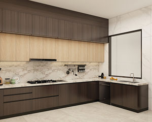 Juego de Muebles de Cocina Modulares Completos en Color Marrón, Armario de Cocina para Despensa, Isla de Cocina - Product Image 3