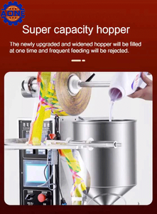 Automatic <b>Tomato</b> Sauce Package Machine Touchscreen Groundnut Paste Package Machine 50-80bags/min Olive Oil Filling Machine - Product Image 4