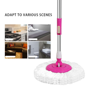Fregona para el hogar Cubo <span class=keywords><strong>de</strong></span> Doble accionamiento con <span class=keywords><strong>poleas</strong></span> Fregona giratoria Lavable a <span class=keywords><strong>mano</strong></span> perezosa extraíble - Product Image 3