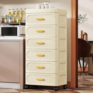 Meuble de rangement multifonctionnel à <span class=keywords><strong>6</strong></span> <span class=keywords><strong>tiroirs</strong></span> en <span class=keywords><strong>plastique</strong></span> avec roulettes, design moderne, pour vêtements et articles divers - Product Image 5