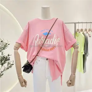 Haute qualité dames t-shirt femmes courtes dernières manches bon prix styles chauds filles t-shirts en gros femme chemise