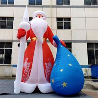 Grand Père Noël gonflable, Père Noël publicitaire pour les événements hivernaux et les points photo