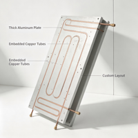 Disipador de Calor Estético de Aluminio Refrigerado por Agua con Detalles de Cobre Pulido para Electrónica de Consumo