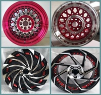 Nouvelles jantes de voiture X-RIMS de 15 pouces, 4 à 5 trous, 4x100 à 5x100, en alliage d'aluminium, 4x114.3 PCD 100 mm