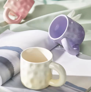 แก้วกาแฟเซรามิกเคลือบไล่สีคุณภาพสูง พร้อมหูจับโค้งมน - Product Image 6