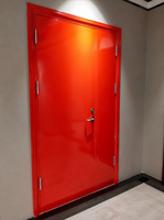   Porte coupe-feu en acier galvanisé homologuée, ensemble complet pour hôtels, supermarchés, design moderne, Nord