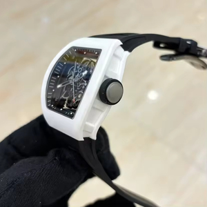 Brand-new White Ceramic <b>Case</b>, Sapphire Crystal Glass, Mechanical <b>Watch</b> RM055, Fully Hollowed-out Design, Men's Automatic Wristwa - Product Image 3