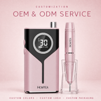 Machine à ongles électrique Howyea 30000 tr/min sans fil rechargeable portable pour manucure et ponceuse à ongles pour salon et usage domestique