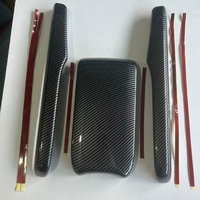Housses de protection pour accoudoir en fibre de carbone, modification décorative pour accoudoir central de voiture Honda Civic 10ème génération 2016 2017 2018 2019