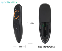 Control Remoto por Voz Universal G10S, Control Inalámbrico 2.4G con Aprendizaje IR y Air Mouse para H96 MAX/X88 Pro Android TV Box