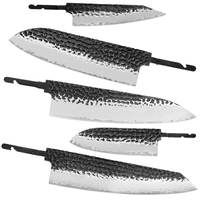 Pisau Koki Baja Komposit 3-Lapis Premium Jepang, Tempa Tangan, Bilah Kosong, Pisau Kustom DIY, Peralatan Memasak Dapur