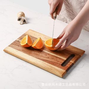Acacia Wood Cutting Board <b>Square</b> Solid Wood For Fruit Dessert Cake Kitchen Use - Product Image 3