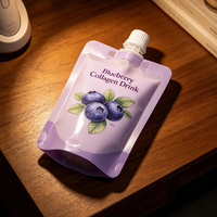 Offre Spéciale – Sachets Souples Transparents Personnalisés avec Bec Verseur pour Liquides, Emballages Alimentaires de Qualité pour 100ml, 300ml, 500ml, 1000ml