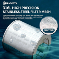 Nouveau type de système de filtration à tambour rotatif intelligent à micro-filtration et auto-épurateur, facile à nettoyer, 25m³/h, pour bassin à poissons koï et aquaculture RAS, à vendre