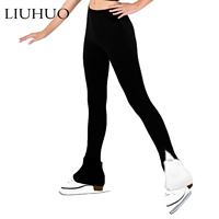 Vêtements de patinage sur glace design personnalisé pantalons pour filles pantalons d'entraînement à roulettes avec strass et cristaux pantalons de patinage artistique