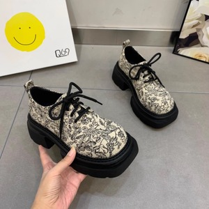 Mocasines informales de alta calidad y a la moda para mujer 2025 nuevos zapatos transpirables con cordones y punta cuadrada - Product Image 5