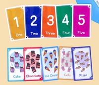 Fabricants d'apprentissage pour tout-petits Carte d'enseignement pour enfants Impression colorée Matériaux en papier écologiques Cartes flash en anglais pour les tout-petits