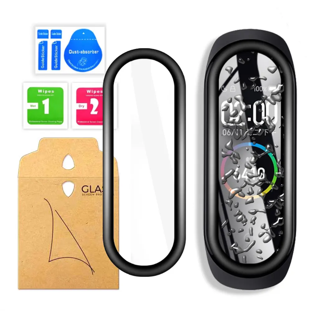 Eseed Wholesale PMMA Soft Screen Protector For Xiaomi M5 M6 MI Band 5 6 7 Smart Wristband Full Screen Protective Glass