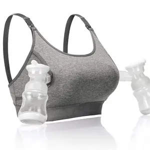 Momcozy-Sujetador de bombeo sin manos, ajustable, color gris, novedad de 2021