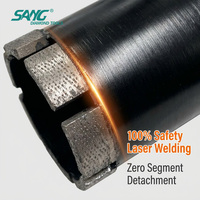 Foret diamanté à segment Arix UNC 1-1/4" pour béton armé et maçonnerie, soudé au laser, pour perçage humide et sec, 52-600 mm, SANG