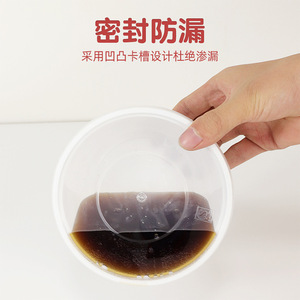 Borui Plastic Round PP Food <b>Containers</b> With Lids <b>Microwaveable</b> Disposable Takeaway Bowls For Fast Food <b>Soup</b> Noodle Packaging - Product Image 3