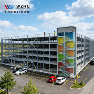 Structure de stationnement en acier certifiée aéroportuaire, conforme aux normes aéronautiques, haute sécurité, prête pour le stationnement à long terme, optimisée - Product Image 1