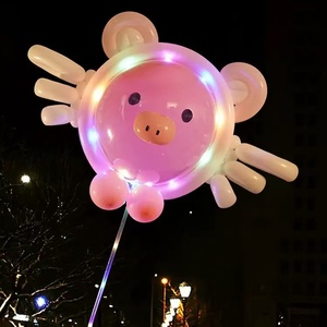 Bán Buôn Phim Hoạt Hình Bobo Led Bóng Net Trong Suốt Ánh Sáng Gậy Cho Chợ Đêm Quầy Hàng Giáng Sinh Chất Liệu Cao Su Cho Lễ Phục Sinh - Product Image 6