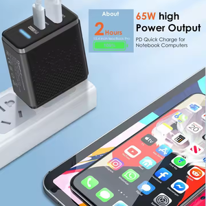 PD 65W <span class=keywords><strong>USB</strong></span> <span class=keywords><strong>C</strong></span> Cargador Cambio rápido QC 3,0 Teléfonos móviles <span class=keywords><strong>USB</strong></span> Tipo <span class=keywords><strong>C</strong></span> Cargador Adaptador de teléfono para Samsung xiaomi Huawei - Product Image 4