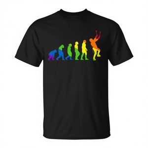 Camiseta Climber Alpinist Mountaineering Rainbow de manga corta con cuello redondo, unisex, para adultos, deportes y juegos, serigrafía - Product Image 2
