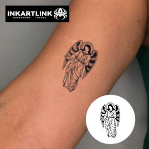 Tatuajes Temporales de Alta Calidad al por Mayor, Diseño Clásico de Ángel Guardián, Resistentes al Agua, con Jugo de Fruta Natural, Suministro al por Mayor - Product Image 2