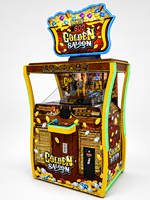 Máquina de Juego Arcade LECHUANG con Volante de Carreras Metálico, Simulador de Conducción de Autos que Funciona con Monedas para Centros de Entretenimiento Interiores