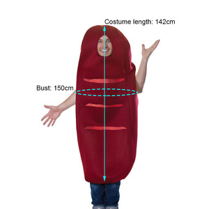 Costume da Salsiccia per Adulti, Abbigliamento Divertente a Tema Cibo per Spettacoli, Halloween, Feste, Promozioni in <span class=keywords><strong>Negozio</strong></span>, in Poliestere/Rayon - Product Image 4