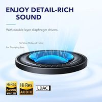 سماعات رأس Soundcore Anker Space Q45 بخاصية تجنب الضوضاء الفعالة والتكيفية