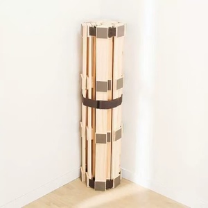 आधुनिक जापानी शैली ठोस लकड़ी तागामी लकड़ी का मंच बाथरूम के लिए एकल फोल्ड-अप बिस्तर डिजाइन - Product Image 6