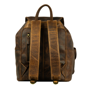 Direct Factory Supply Luxury Leather <b>Backpack</b> for Business Travel Office Use Durable Design With Multiple Storage Pockets - Product Image 5
