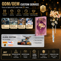 Kit de Modélisme 3D en Métal DIY Carillon Éolien Avion Amour et Paix, Jouet Éducatif STEM Personnalisable en Gros, Décoration, Vente Directe Usine, OEM, CE EN71