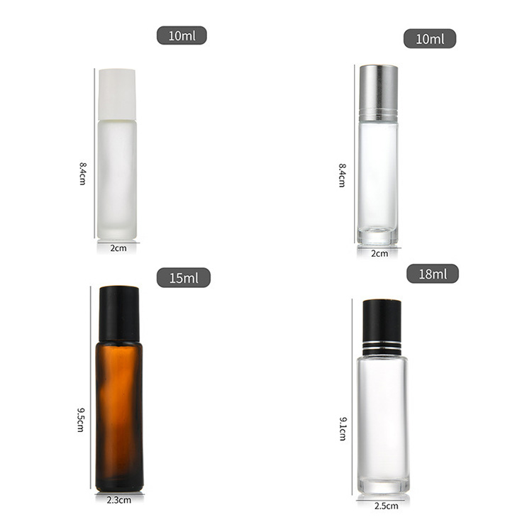 glass serum bottle with pump with ball top