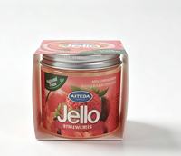 Désodorisant de voiture Jello, parfum fruité longue durée, pot d'aromathérapie pour l'intérieur de la voiture