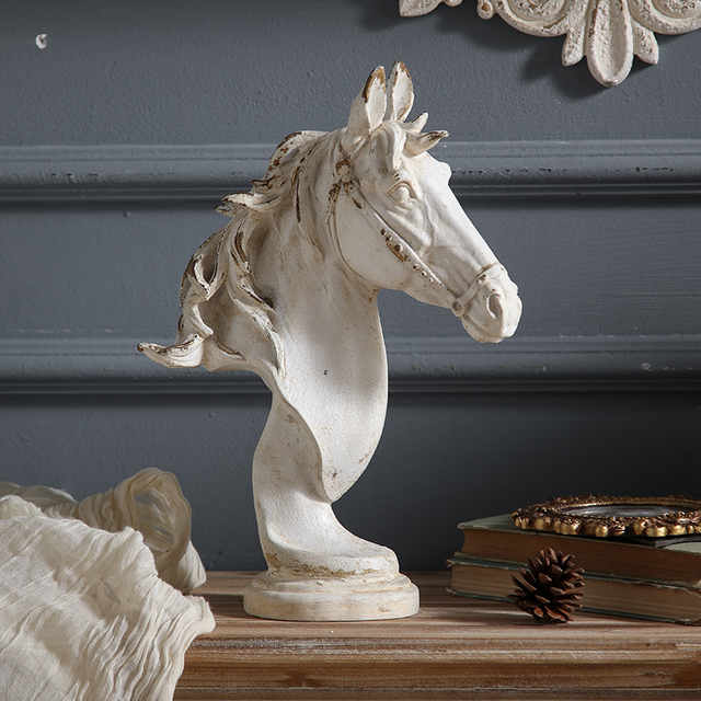 Vintage Styles Horse Shape Decoration Home Art Decor Top Quality Desktop Accessories for Home