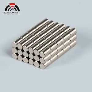N35 N52 Axially Magnetized Cylinder Neodymium Magnets Ndfeb