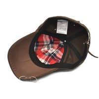 Nouvelle Casquette de Baseball Femme Printemps 2025 Style Coréen Sportif avec Motif Léopard et Anneau en Fer en Denim