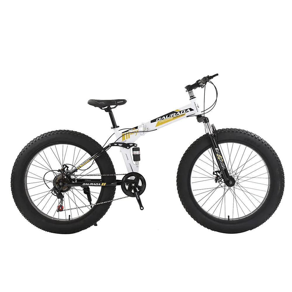 DAURADA factory supply cheap high quality 26 inch 21 speed fat tire bicycle / fat bike cycle for man